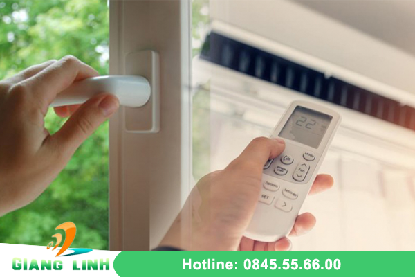 Bật điều hòa và đóng kín cửa bị tiêu hao oxy