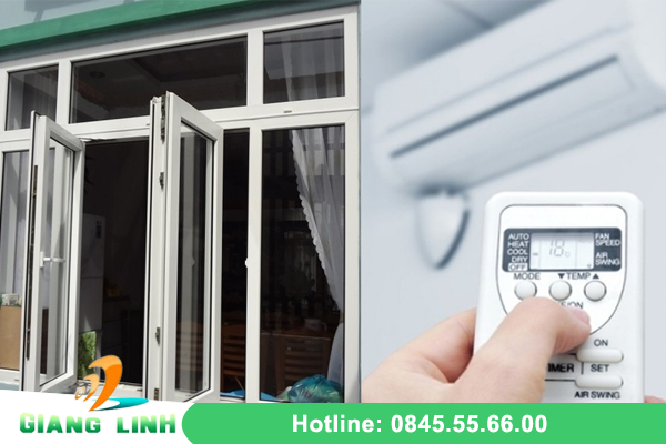 Bật điều hòa và đóng kín cửa bị tiêu hao oxy