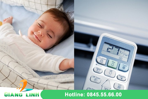 Sử dụng điều hòa cho trẻ sơ sinh mùa hè